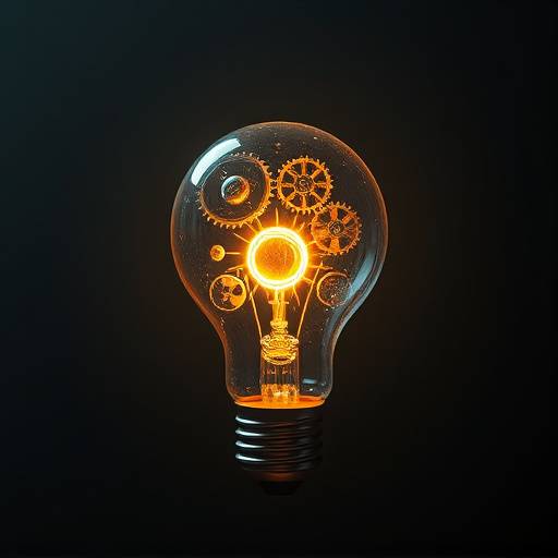 Ic√¥ne repr√©sentant l'innovation : une ampoule avec un engrenage.